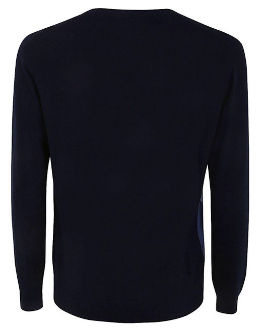 Ballantyne Blue V Neck Pullover for men