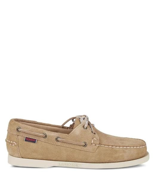 Sebago Brown "Portland Flesh Out" Boat Shoes for men