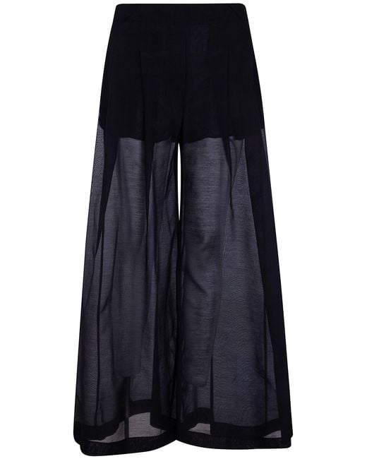 Semicouture Blue Johnny Muslin Double Layers Micro Shorts