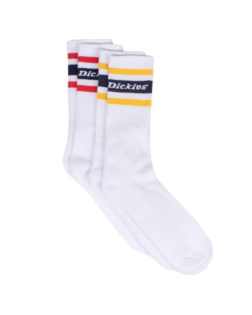 Dickies White Genola Socks for men