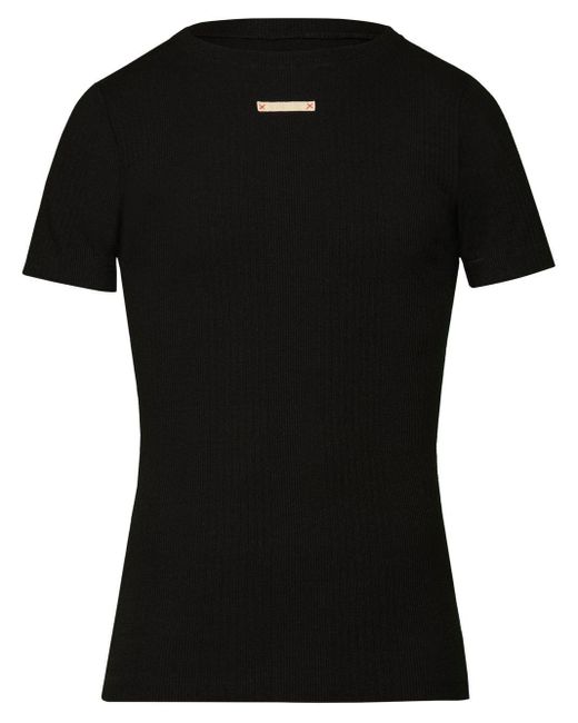 Maison Margiela Black Fitted T-shirt for men