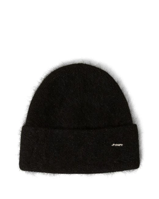 Twinset Black Parchment Cap