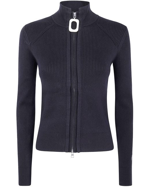 J.W. Anderson Blue J. W.Anderson Fitted Zip Up Cardigan