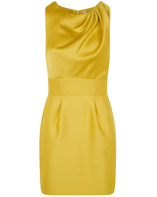Elisabetta Franchi Yellow Mini Dress