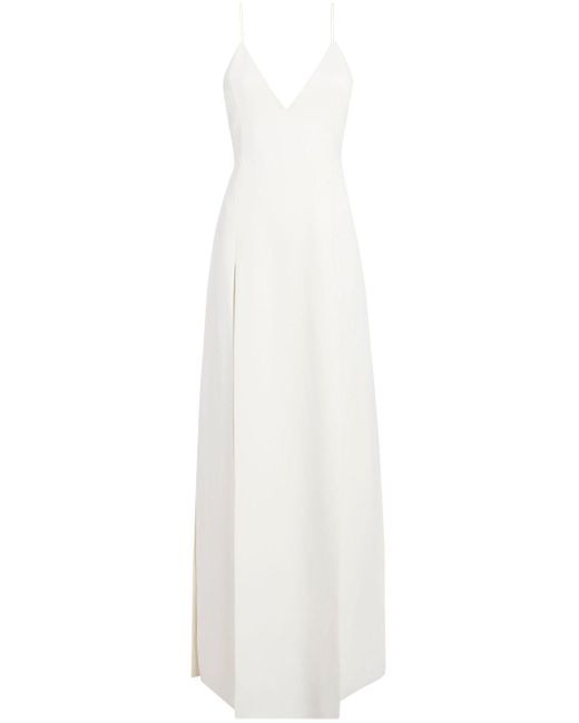 Khaite White Nonya Slip Maxi Dress - Women's - Acetate/viscose