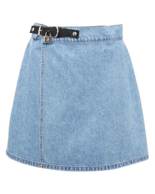 J.W. Anderson Blue Padlock Mini Denim Skirt