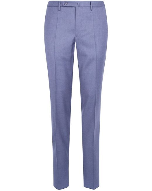 Incotex Blue Pants Regular Fit "Classic Regular Chino" for men