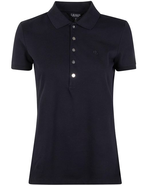 Ralph Lauren Black "Kiewick" Knit Polo Shirt