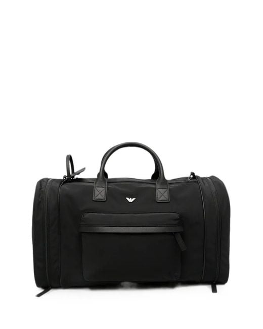 Emporio Armani Black Weekend Bag for men