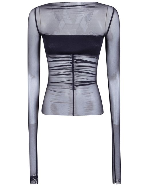 Rick Owens Blue Temple Bandeau T-Shirt