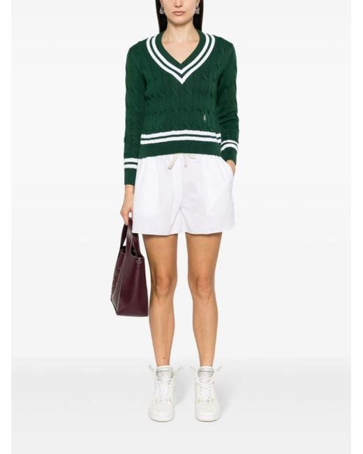 専用ページ　RR V-NECK SWEATER Sporty & Rich - SRC Cableknit V-Neck Sweater | HBX
