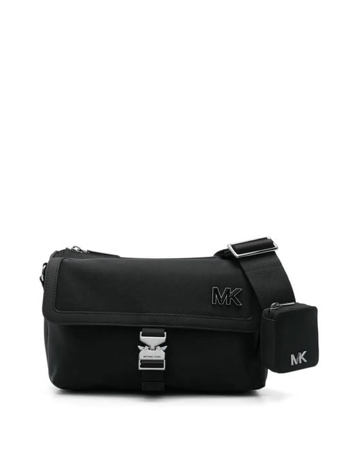 Michael Kors Black Aviator Flap Messenger W Pouch Bags for men