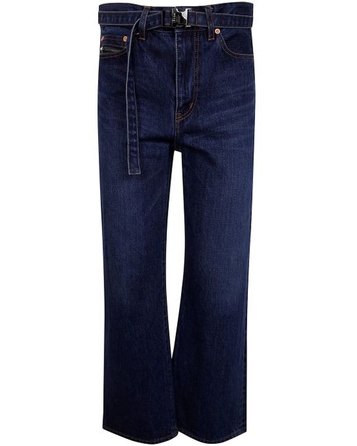 Sacai Blue Boot Cut Denim Pants