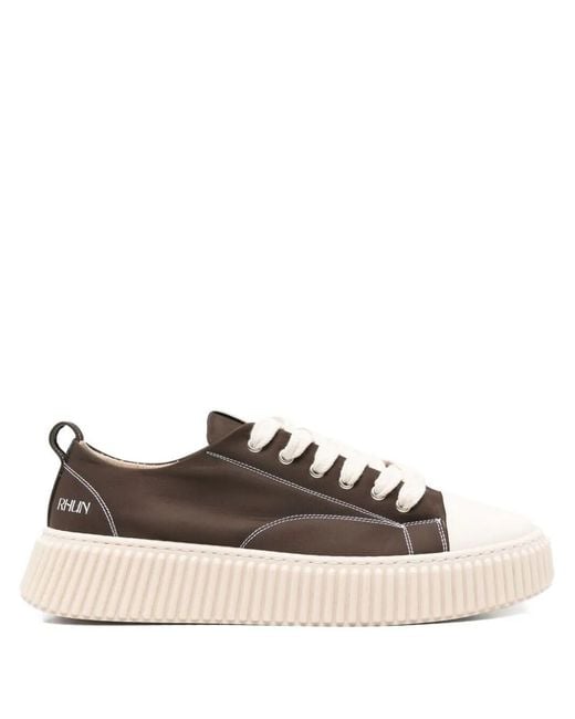 Rhun Brown "Treble" Canvas Shoes for men