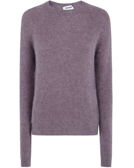 Base London Purple Sweater Round Neck "B8450.034"