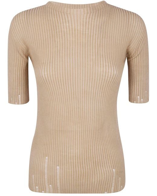 Uma Wang Natural Short Sleeve Top