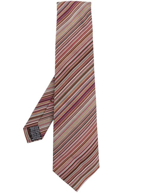 Paul Smith Purple Tie New Stripe Accessories for men
