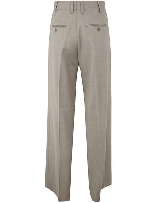 Filippa K Gray Darcey Wool Trousers Clothing
