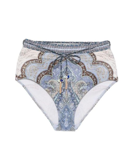 Zimmermann Blue "Wanderlust" High Waist Pant