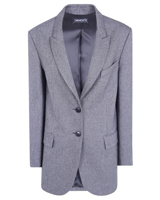 DR. HOPE Blue Jacket Single-Breasted "Singlebreasted Blazer"
