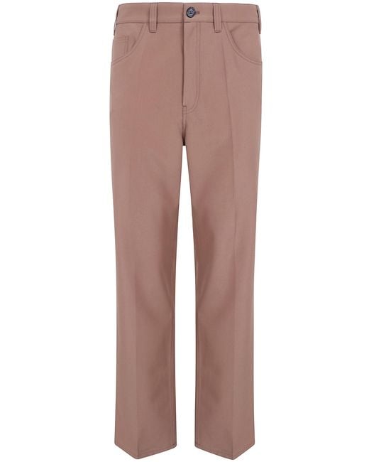 Marni Brown Pants Wool Blend "Pumu0354A0.Utwa55" for men
