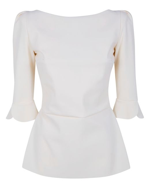 La Petite Robe Di Chiara Boni White "Edelmira" Jersey Tunic Dress