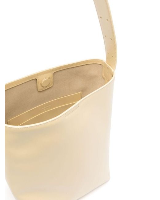 Jil Sander Natural Cannolo Tote Bags