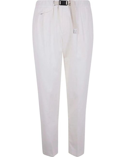 White Sand White Long Trousers for men