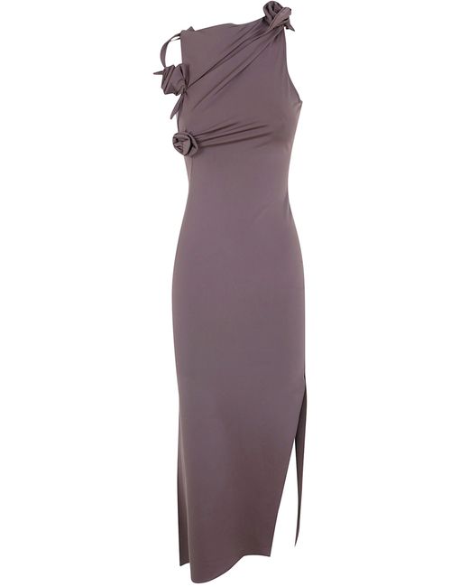 Coperni Purple Dress Long Sleeve "Flower"