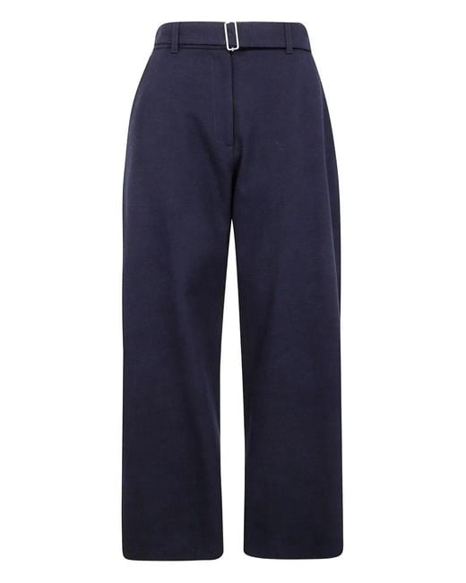 Studio Nicholson Blue "Doring" Belted Round Leg Pant
