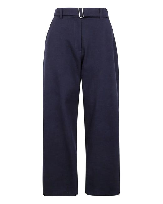Studio Nicholson Blue "Doring" Belted Round Leg Pant
