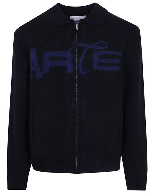 Arte' Blue Sweater Wool 'Energy' for men