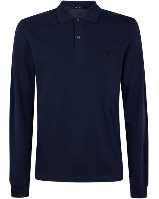Camicia A Maniche Lunghe Fp di Fred Perry in Blue da Uomo