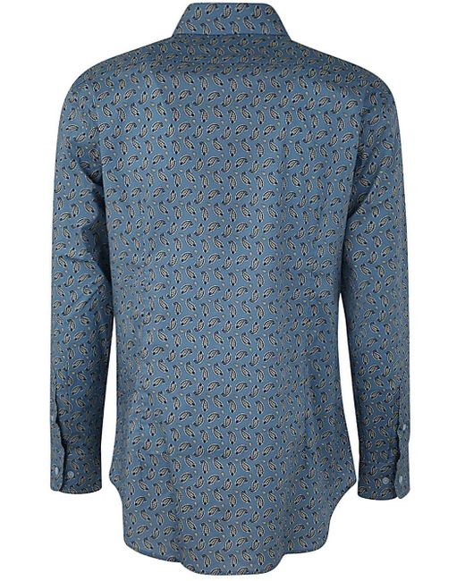 Etro Blue Rome Shirt Clothing for men