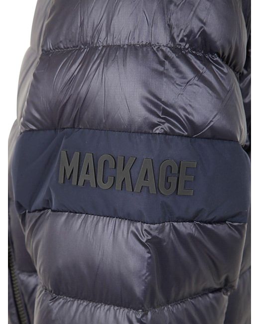Mackage Blue Keagan-rs Hooded Bomber Jacket Clothing for men