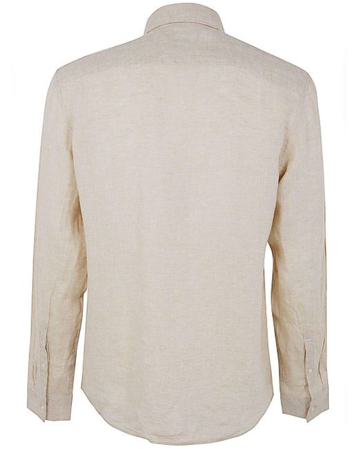 Michael Kors White Ls Linen T-Shirt for men