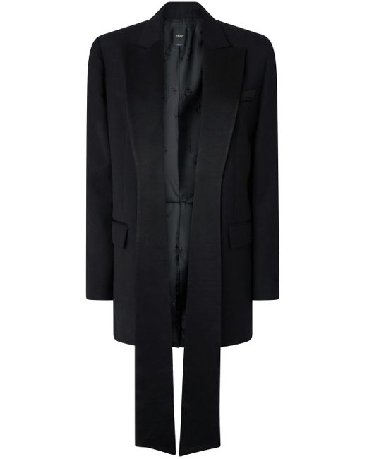 Pinko Black Gazelle Wool Blazer