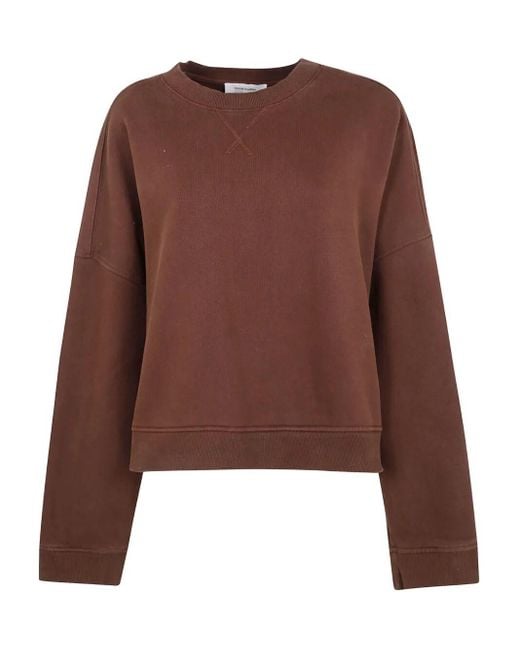 Entire studios Brown "Box" Crew Sweatshirt