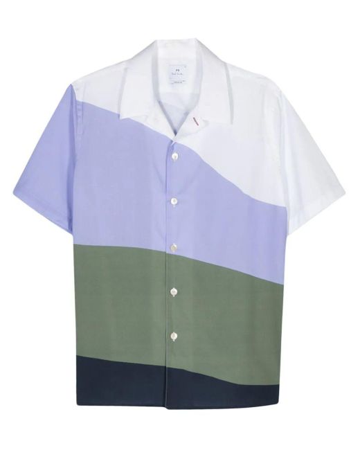 PS by Paul Smith Blue Ss Casual Fit Shirt for men