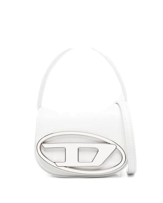 DIESEL White Shoulder Bag "1Dr Xs"