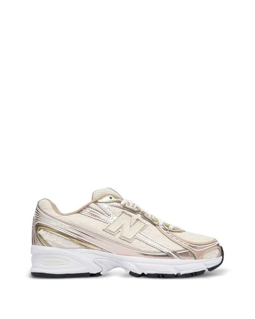 New Balance White Trainers Synthetic Mesh Sneakers