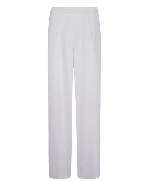 Emporio Armani White Elastic Waist Trouser