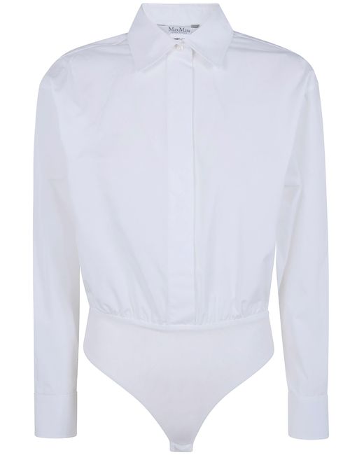 Max Mara White "Mxmaere" Classic Body Shirt