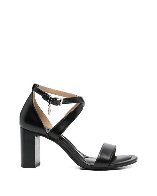 MICHAEL Michael Kors Black "Alexa" Block Heel Sandal T. 095