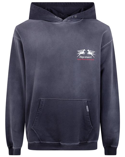 Represent Blue 24 Hour Service Hoodie for men