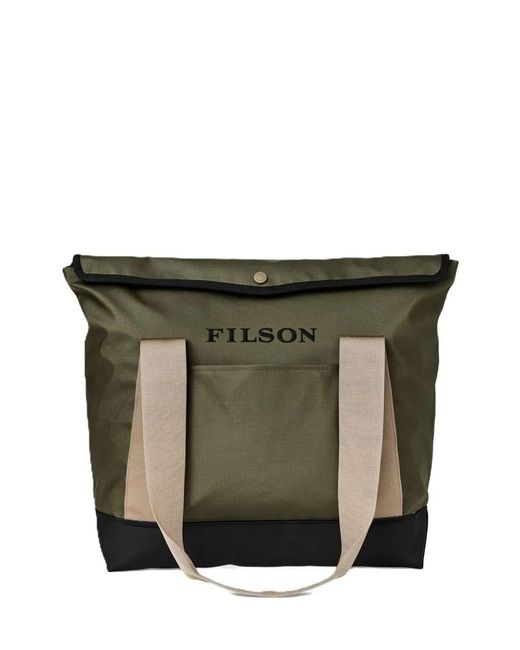 Filson Green "All-Weather Tote Bag" Printed Shrub Camouflage for men