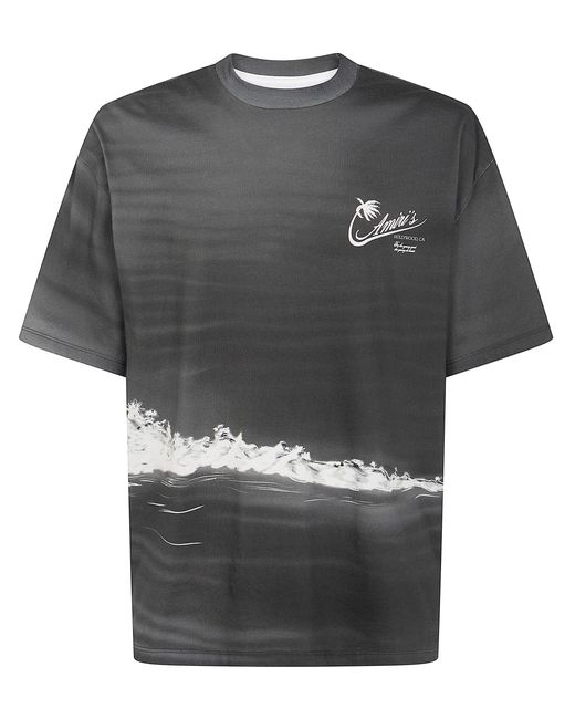 Amiri Gray T-Shirt Short Sleeve "Palms Lj Skate" for men