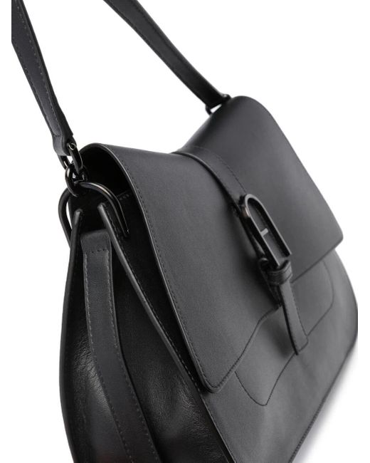 Furla Black Flow Large Top Handle Bags