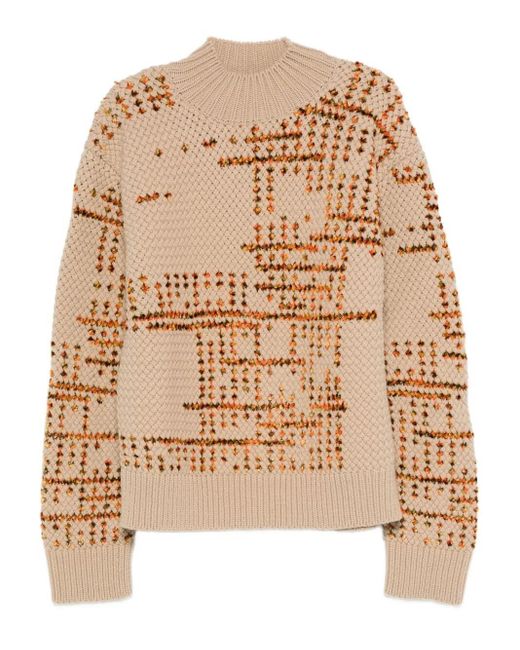 Dries Van Noten Natural "Mauritius" Turtle Neck Sweater for men