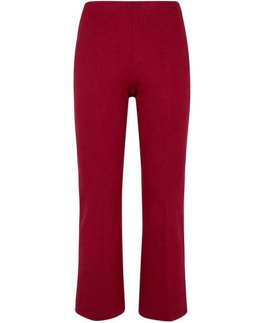 Liviana Conti Red Trousers Viscose "Claudette"